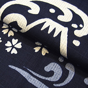 義若オリジナル鯉口シャツ、ダボシャツ激安セール　富士山に流水・桜・千鳥